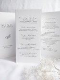 MISTY WHITE menu stand